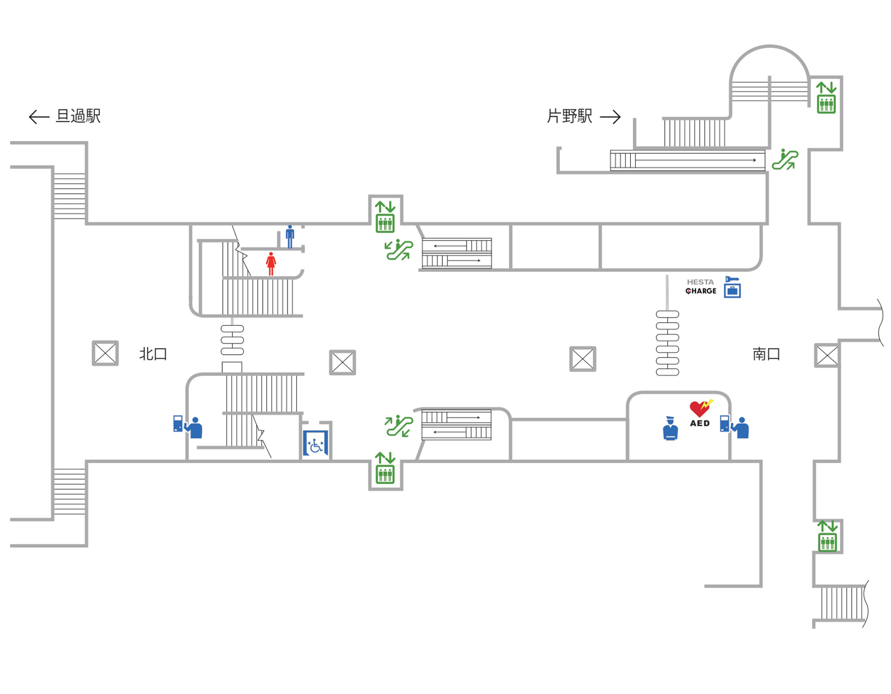 香春口三萩野駅コンコース